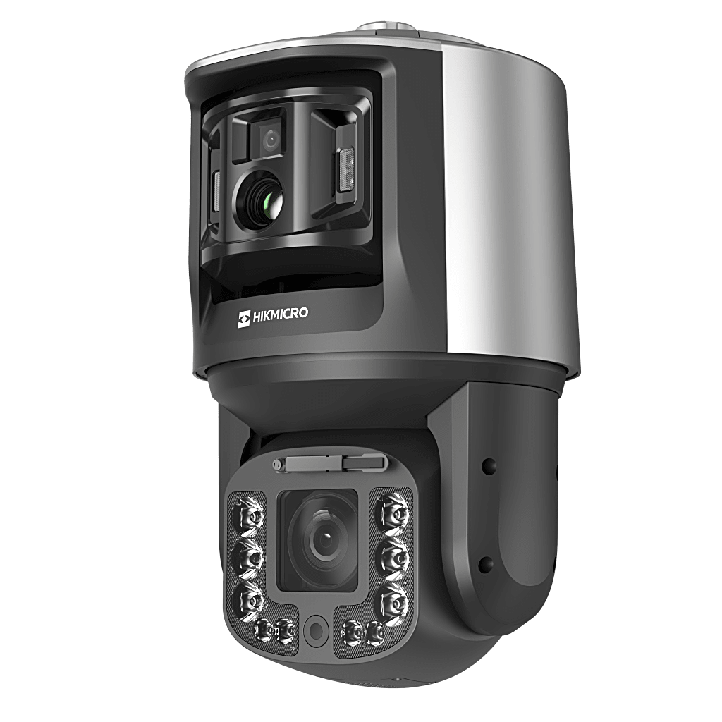 [TandemVu] PTZ IP Bi-Espectral / Térmica (384 X 288 / 25 mm) + Óptica PTZ (4 MP / 40X Zoom) + Óptica Fija (4 MP / 12.4 mm) / Alerta Visual y Audible / Protección Perimetral / 36 VCD / 24 VCA / PoE++ / IP67