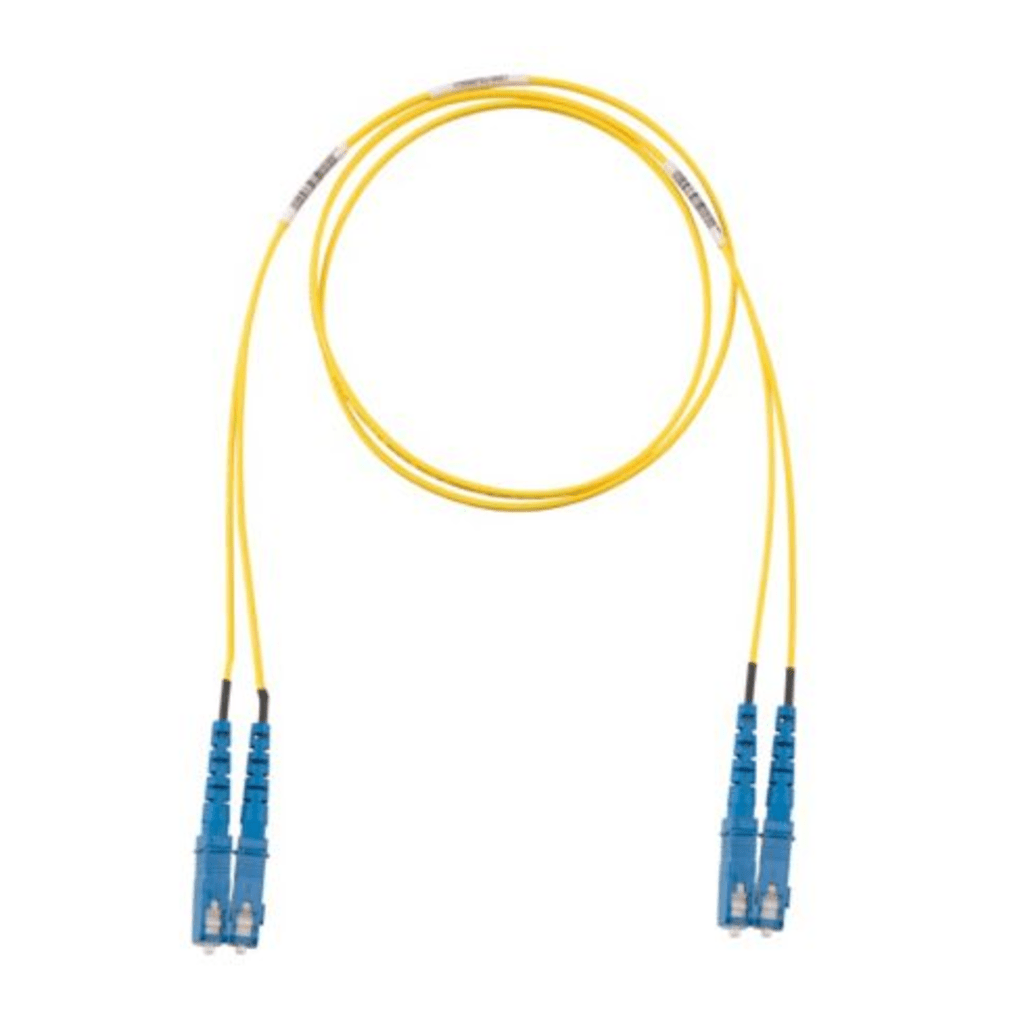 Jumper de Fibra Optica Monomodo 9/125 OS2, SC-SC Duplex, OFNR (Riser), Color Amarillo, 3 Metros (9.84 Pies)