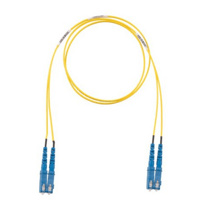 Jumper de Fibra Optica Monomodo 9/125 OS2, SC-SC Duplex, OFNR (Riser), Color Amarillo, 3 Metros (9.84 Pies)