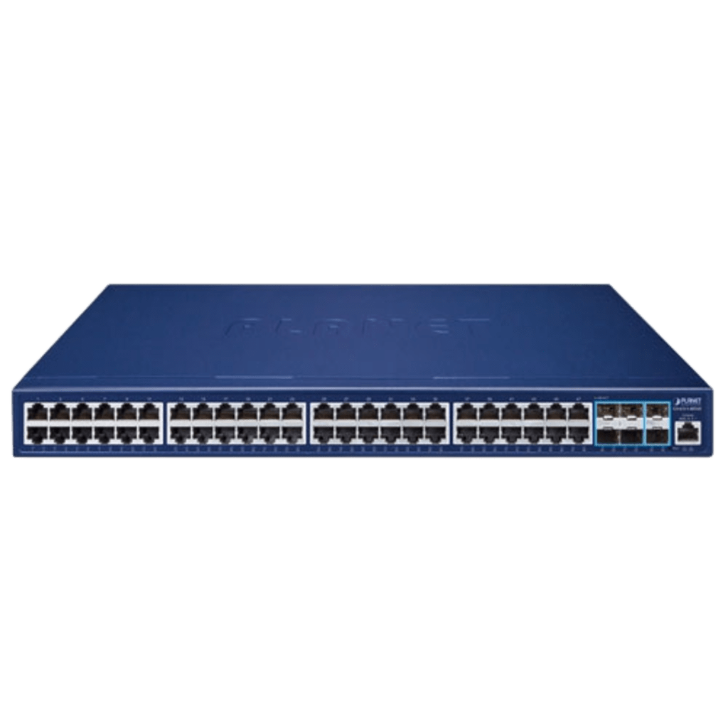 Switch Gestionado Capa 3 / 48 Puertos Gigabit + 6 Puertos 10G SFP+ / Routing IPv4/IPv6 / NMS Integrado / QoS Avanzado / Seguridad Empresarial