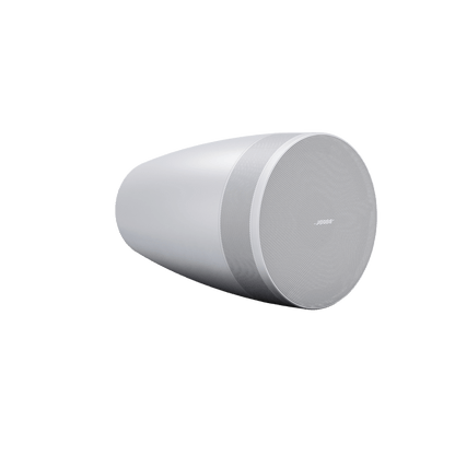Altavoz Colgante Luna | Designmax | Sistema de Rango Extendido | Array Circular Ring Array™ 8 Drivers | Woofer 8" Integrado | Cobertura 140° | Color Blanco