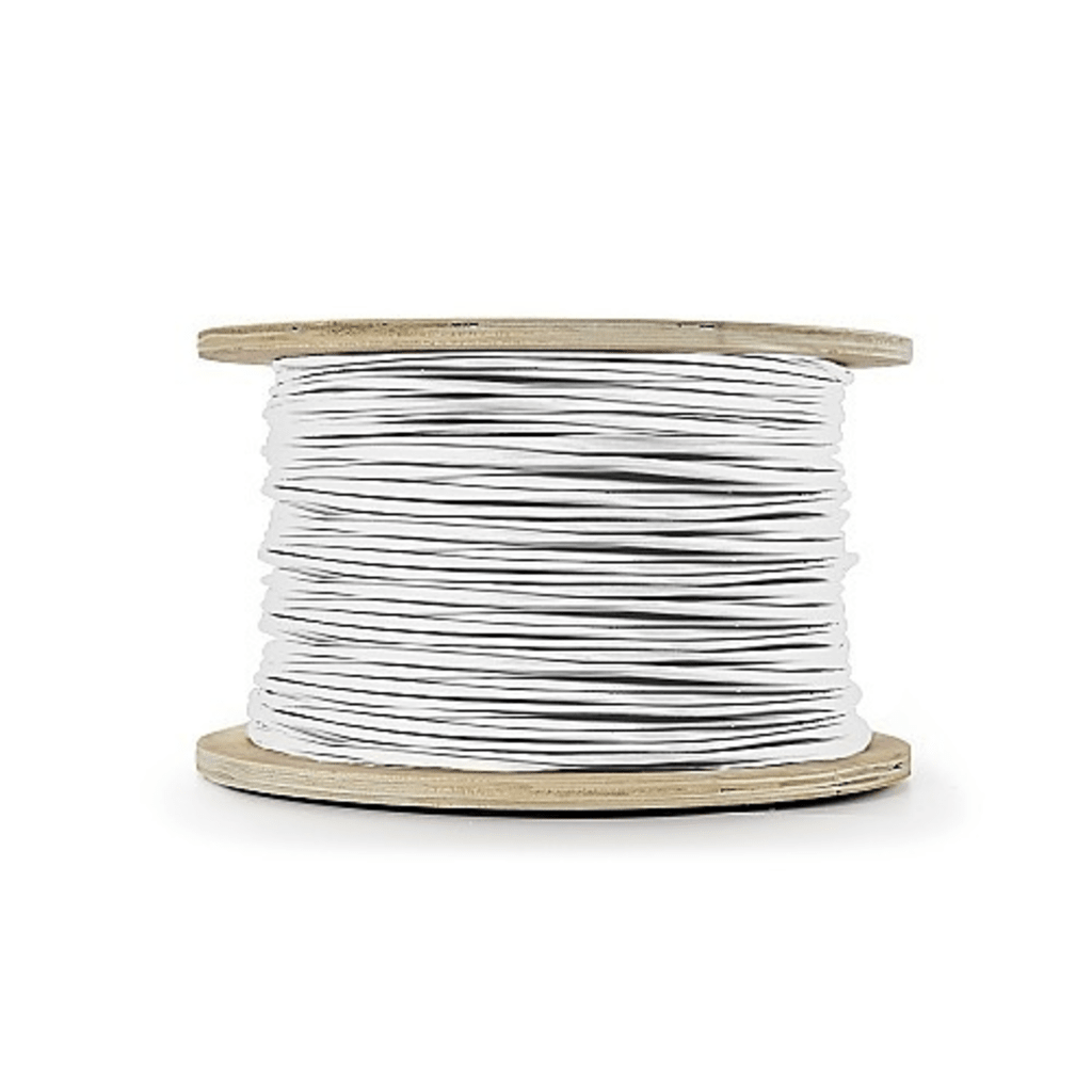 Carrete de 305 Metros (1000 Pies) de Cable / 2 x 14 AWG / Tipo CL3P / Plenum / Color Blanco / Para Aplicaciones de Alarmas de Intrusión, Control de Acceso, Automatización, Interfonos y Tv Porteros