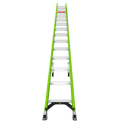 Escalera de Extensión de Aluminio + Fibra de Vidrio Hasta 8.5 m. !La Más Liviana del Mundo! (No. Parte: 18728)