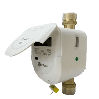 Medidor Ultrasónico de Agua Inteligente / Integrado Válvula y Medición / IoT LoRaWAN-NB-IoT-CAT1 / Bidireccional / IP68 / DN15-DN20-DN25 / LCD 9 Dígitos
