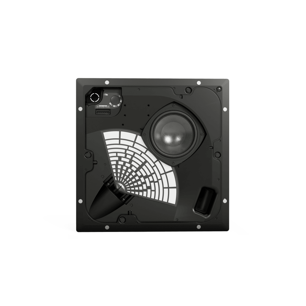 Altavoz Direccional EdgeMax | Bajo Perfil | Cobertura 180° | Montaje en Techo | Crossover Pasivo de 2 Vías | Alta y Baja Impedancia | Tecnología PhaseGuide