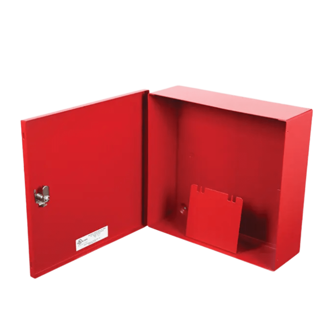 Caja Metálica Roja Serie | Documentos De Registro Del Sistema | Con Cerradura De Botón | 12x12x4