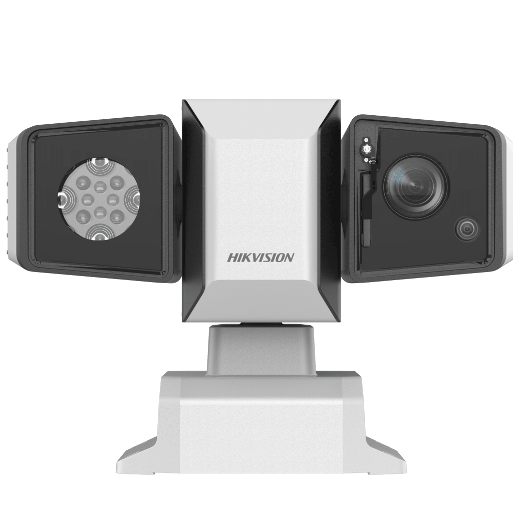 Punta de Poste IP Dual / PTZ 4 Megapixel (40X Zoom) + Panorámica 4 Megapixel (4 mm) / 500 mts IR Laser / IP67 / IK10 / EIS / WDR 150 dB / Wiper / Anticorrosión (NEMA 4X)