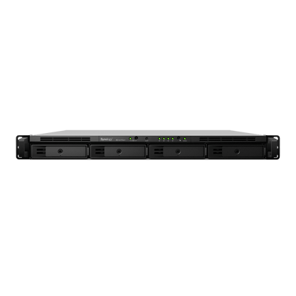 NAS RackStation RS1619xs+ | 4 Bahías | CPU Intel Xeon D-1527 Quad-Core | 8 GB DDR4 ECC (Ampliable a 64 GB) | 2 Ranuras M.2 NVMe/SATA | 4 Puertos LAN 1GbE | Soporte 10GbE Opcional | Escalable hasta 16 Bahías.