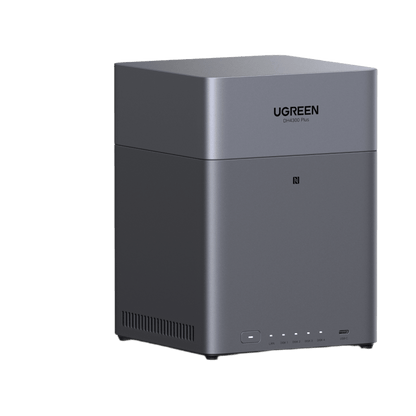 NAS UGREEN NASync DH4300PLUS  / 4 Bahías SATA / Procesador RK3588C 8 GB RAM / 2.5GbE Puerto / HDMI 4K / USB 3.2 Type-C / RAID 0/1/5/6/10 / Acceso Remoto UGREENlink
