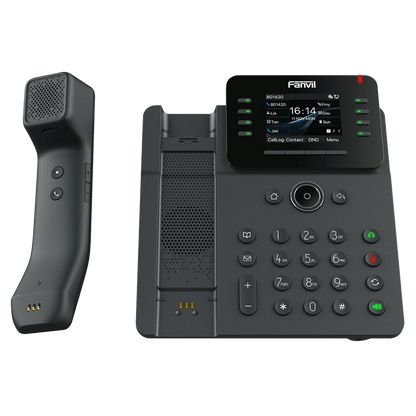 Teléfono IP / Handset Inalámbrico Bluetooth / 12 Líneas SIP / Pantalla IPS Táctil 2.8" HD / Conferencia 6 Vías / Puertos Gigabit / PoE 802.3af / OpenVPN / Hot Desking