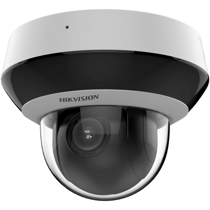 Mini Domo PTZ IP 2 Megapixel / 4X Zoom / H.265+ / 20 mts IR EXIR / WDR / PoE / IK10 / Exterior IP66 / Ultra Baja Iluminación / Micrófono Integrado / PoE / microSD