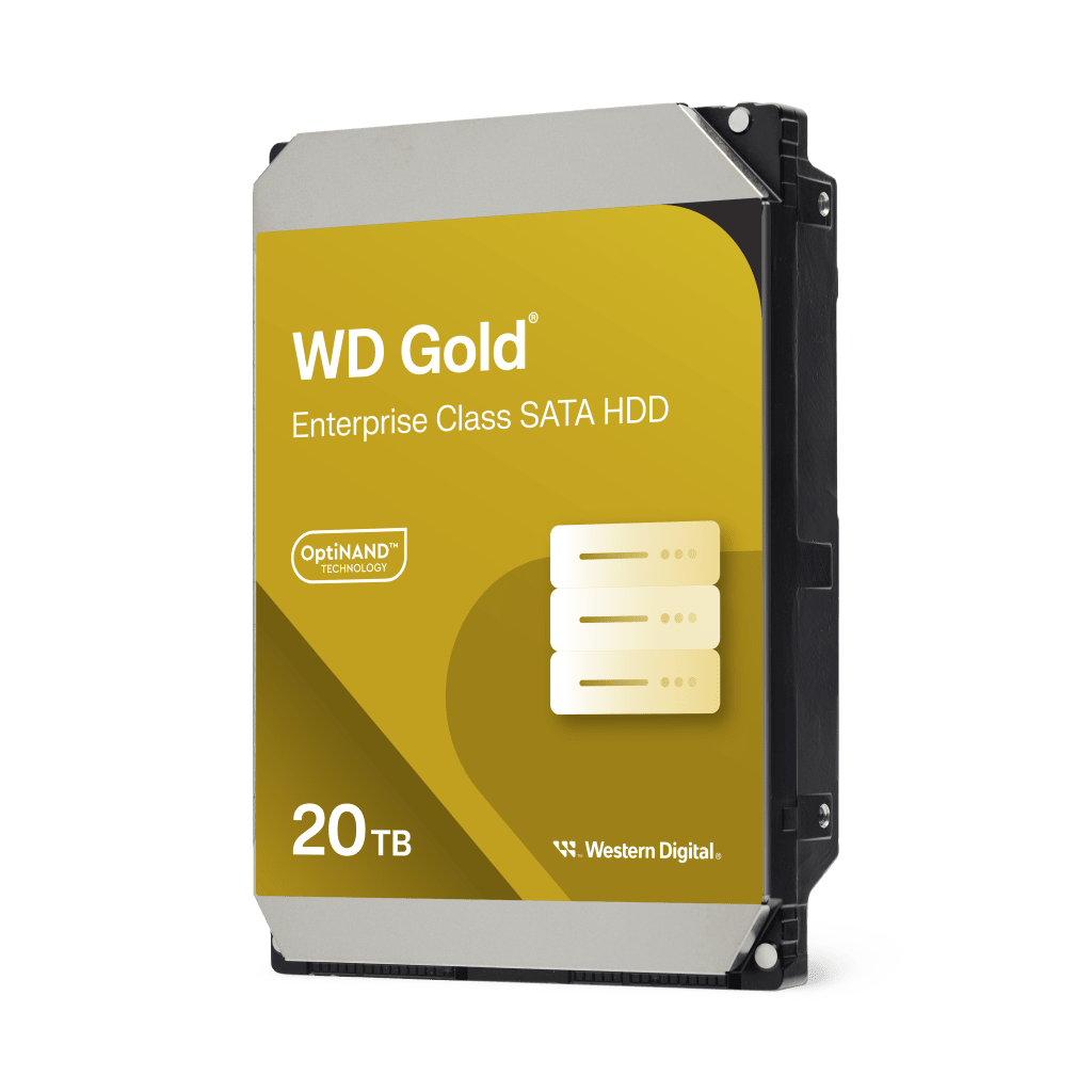 Disco Duro Empresarial WD Gold / SATA 6 Gb/s / 20 TB / 7200 RPM / Tecnología HelioSeal / ArmorCache / 5 Años Garantía / 2.5M Horas MTBF