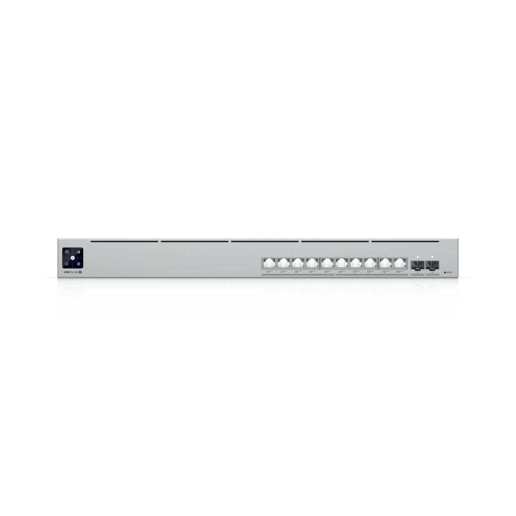 USW Pro XG 10 PoE Switch PoE+++ Capa 3 Etherlighting™ de 10 Puertos 10GbE (Todos PoE+++) y 2 Puertos SFP+ con Disponibilidad PoE de 400W