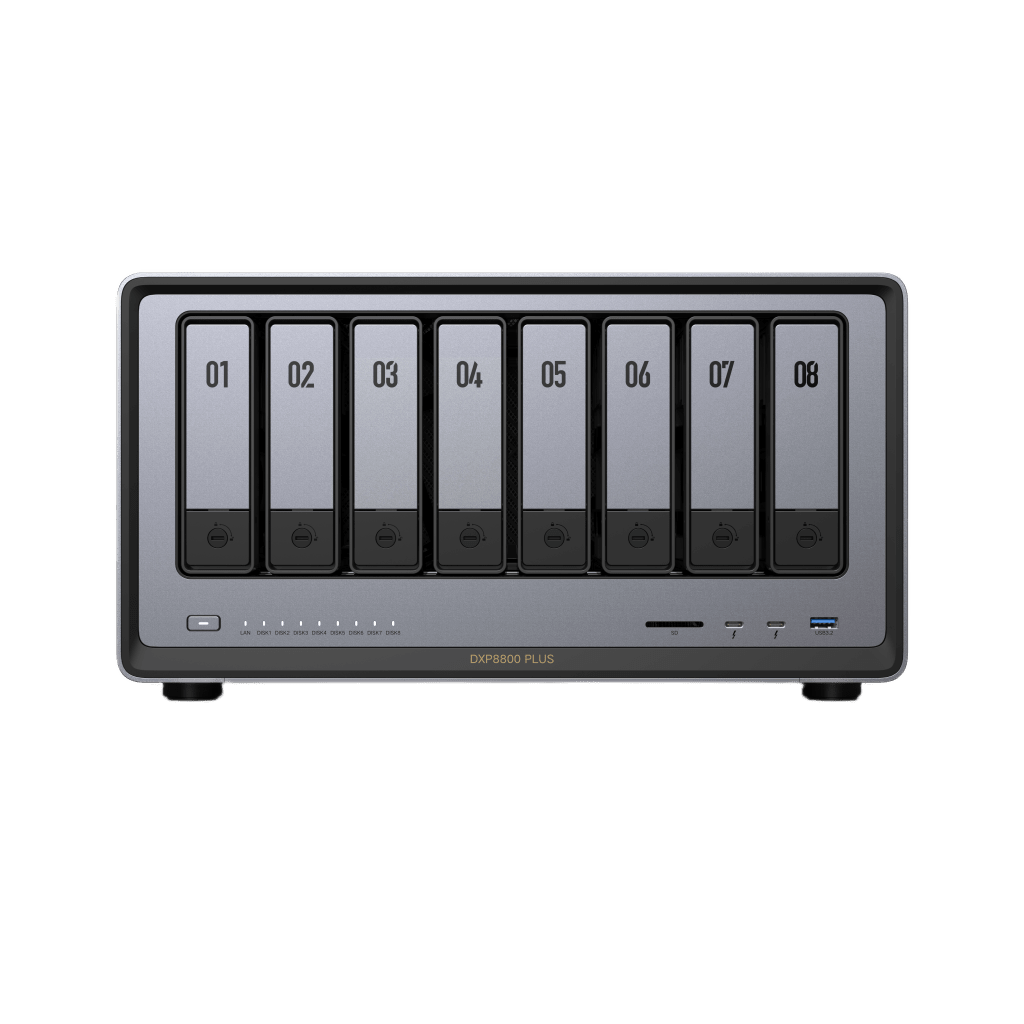 NAS UGREEN NASync DXP8800 Plus / Intel Core i5-1235U 10 Núcleos / 8 Bahías SATA + 2 M.2 NVMe / 2 Puertos 10GbE / Thunderbolt 4 / HDMI 8K / DDR5 Expandible 64GB / PCIe 4.0 x4