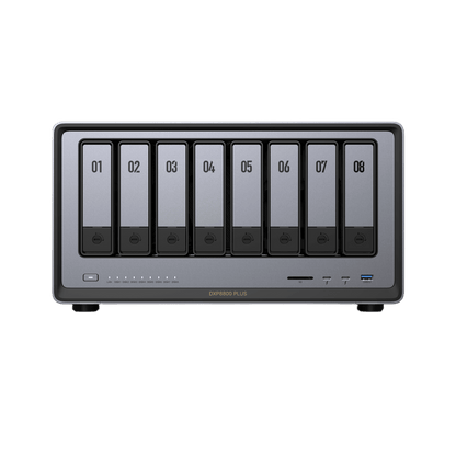 NAS UGREEN NASync DXP8800 Plus / Intel Core i5-1235U 10 Núcleos / 8 Bahías SATA + 2 M.2 NVMe / 2 Puertos 10GbE / Thunderbolt 4 / HDMI 8K / DDR5 Expandible 64GB / PCIe 4.0 x4