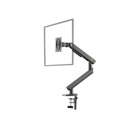 Brazo Ergonómico para Monitor / Soporte 17"-32" / Carga 2-7 kg / Ajuste de Tensión / Rotación ±90° / Instalación Abrazadera o Pasacables