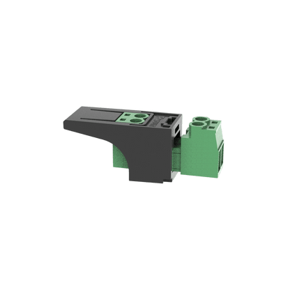 Módulo Conector Eléctrico para Cable Eléctrico FMPS, Compatible con 26-12 AWG, Tipo Mini-Com, Color Verde