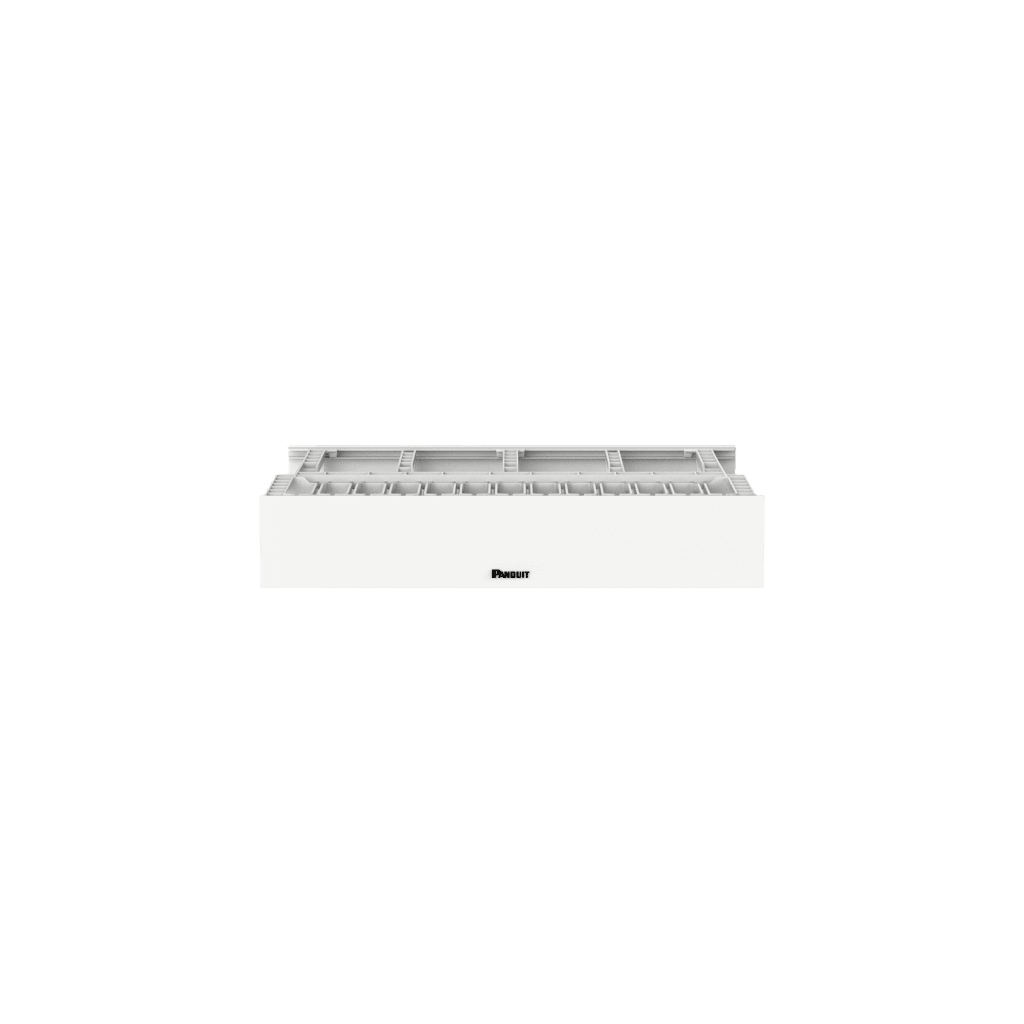 Organizador de Cables Horizontal NetManager de Alta Densidad, Doble (Frontal y Posterior), Para Rack de 19in, 2UR, Color Blanco