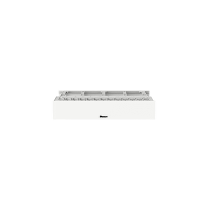 Organizador de Cables Horizontal NetManager de Alta Densidad, Doble (Frontal y Posterior), Para Rack de 19in, 2UR, Color Blanco