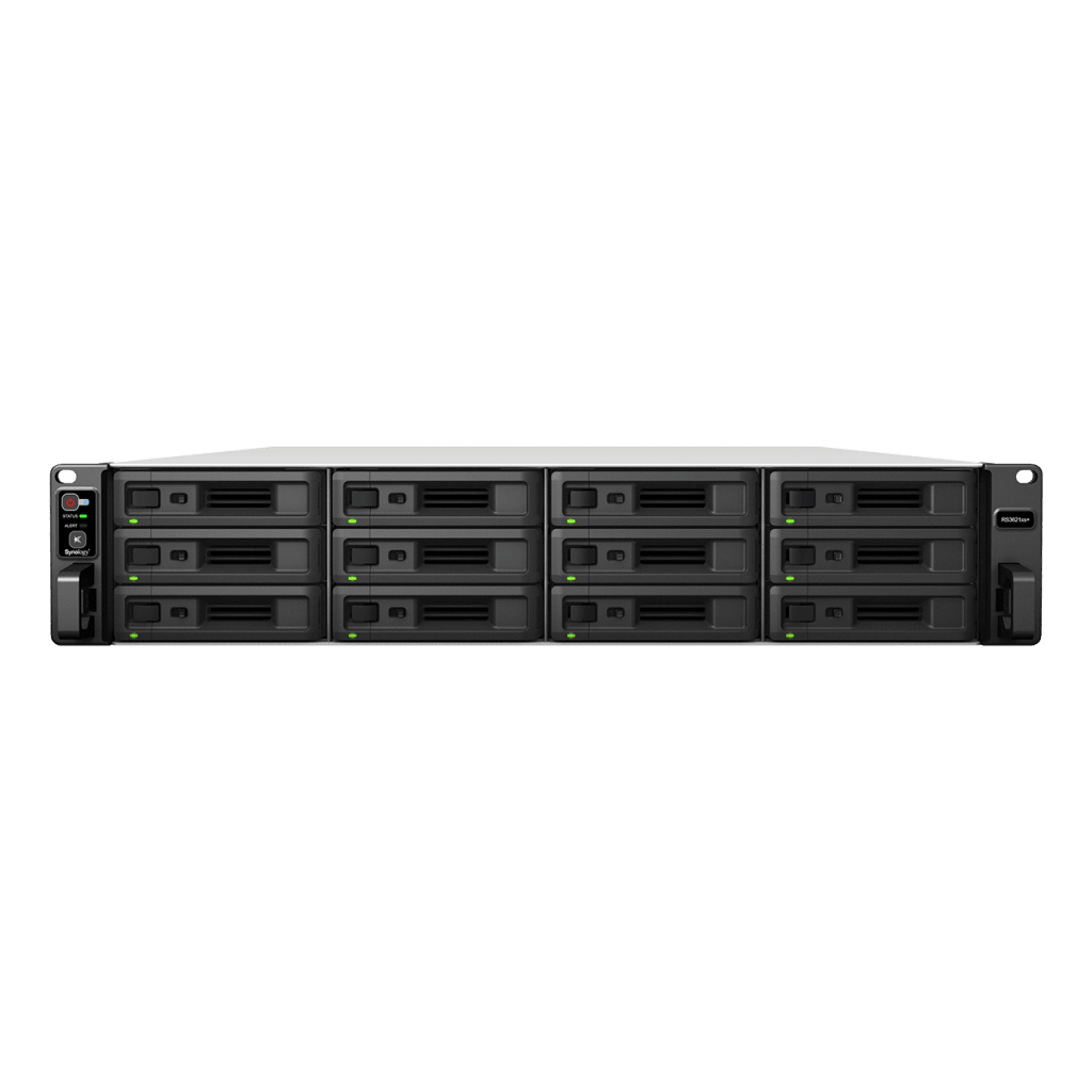 RackStation RS3621xs+ | 12 Bahías | Procesador Intel Xeon D-1541 8 Núcleos | 8 GB DDR4 ECC | Dual 10GbE | Alimentación Redundante | Escalable a 36 Bahías | Garantía 3 Años.