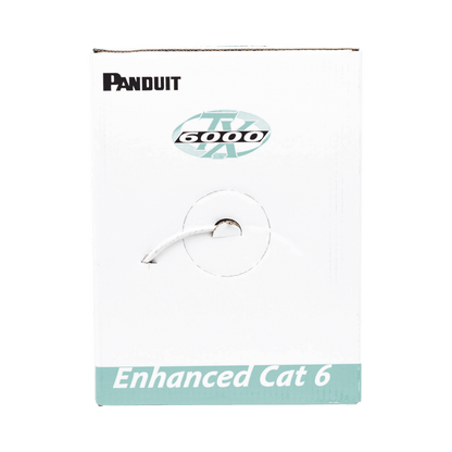 Bobina de Cable UTP 305 Metros (1000 Pies) de Cobre, TX6000™ PanNet, Reelex, Gris, Categoría 6 Mejorado (23 AWG), PVC (CMR, Riser), de 4 Pares