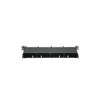 Panel de Distribución de Fibra Óptica, Acepta 12 Cassettes HD Flex en 6 Espacios, Hasta 144 Fibras, 1 UR