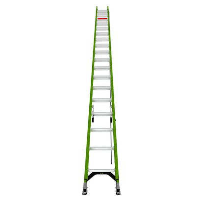 Escalera de Extensión de Aluminio + Fibra de Vidrio HYPERLITE de 10.9 m (36 ft)  /  Capacidad 300-375 lb (136-170 kg) / No. de Parte 17736.