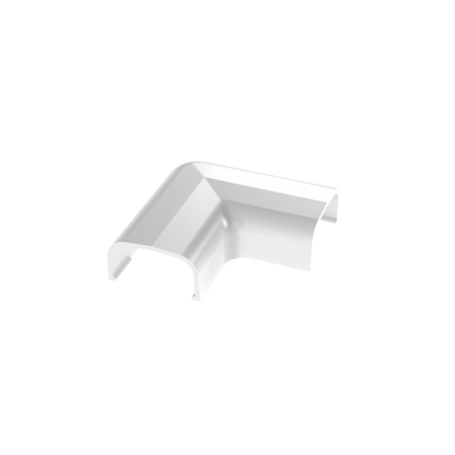 Conexión en ángulo recto "L", para uso con canaleta LD5, material ABS, Color Blanco