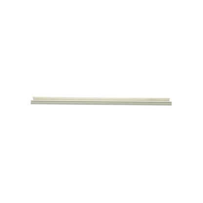 Base para canaleta T-45, de PVC rígido, con orificios perforados para montaje, 60.3 x 18.5 x 3000 mm, Color Blanco Mate