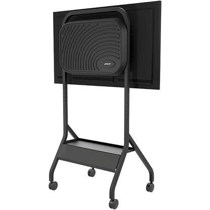 Carro Móvil para Pantalla Plana / 43" a 75"+ Displays / Altura Ajustable 49.8"-65.8" (126.5-167.1 cm) / Capacidad 150 lb (68 kg) / 4 Ruedas Dobles 4" (102 mm) / Gestión de Cableado Interno / Estructura Tubular / Incl