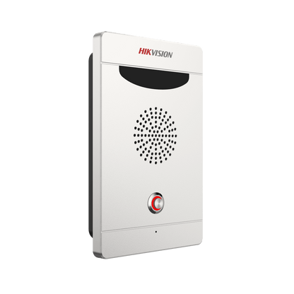 Estación de Alarma de Pánico / Audio Bidireccional / Altavoz 3W Integrado / Micrófono Omnidireccional / 2 Entradas y 2 Salidas de Alarma / IP65 IK08 / Montaje Pared y Empotrado / Exterior Aluminio
