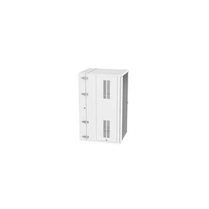 Gabinete PanZone de Montaje en Pared, de 19in, Puerta con Ventana de Seguridad, 26 UR, 762mm de Profundidad, Color Blanco