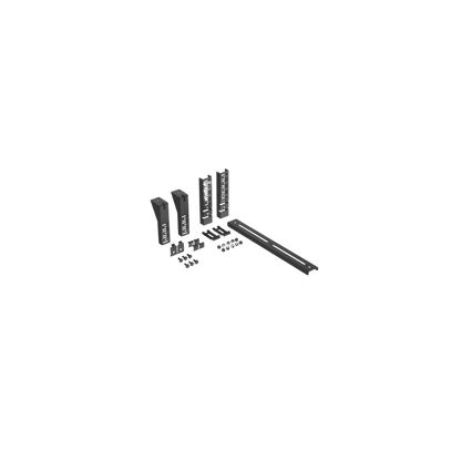 Soporte Tipo Trapezoidal Apilable, para Charolas Wire Basket de 300 mm (12 pulgadas) de Ancho, Color Negro.
