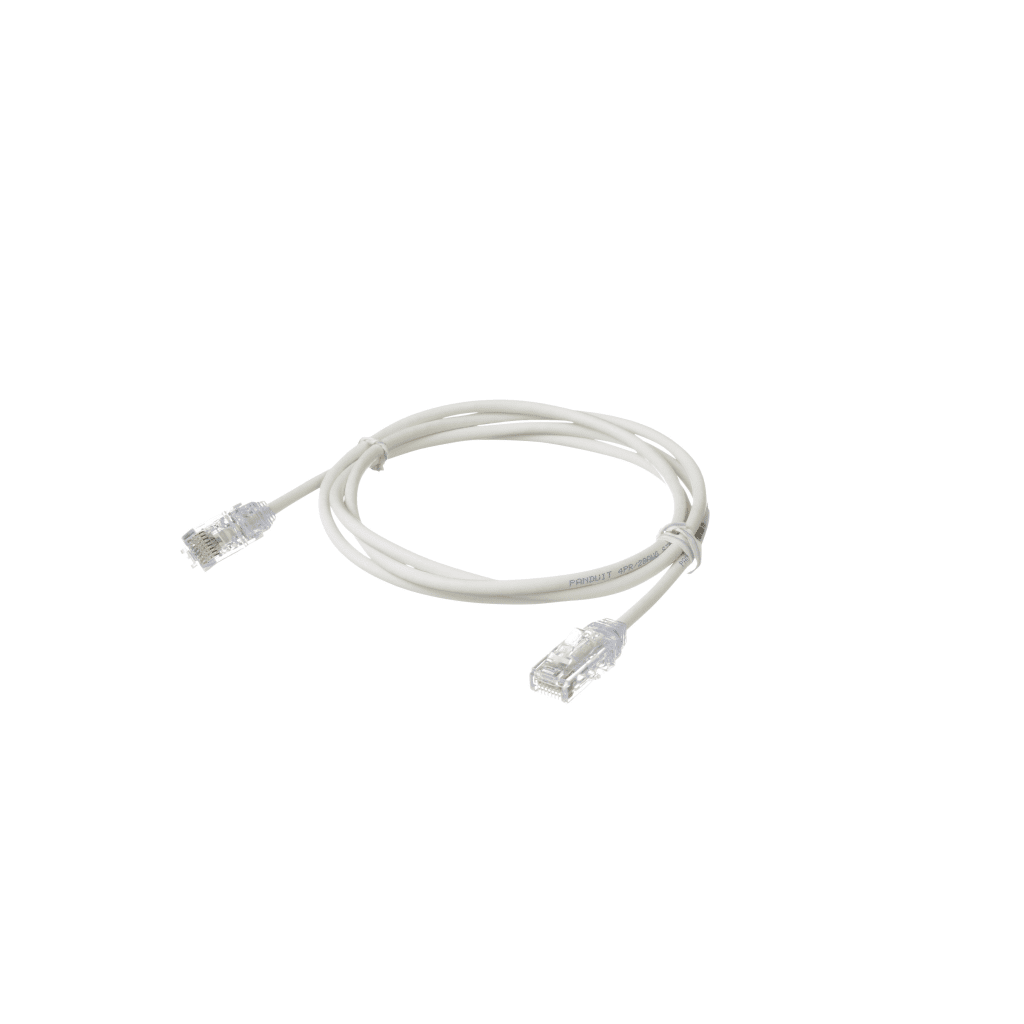Cable de Parcheo TX6, UTP Cat6, Diámetro Reducido (28AWG), Color Blanco Mate, 4.57 Metros (15 Pies)