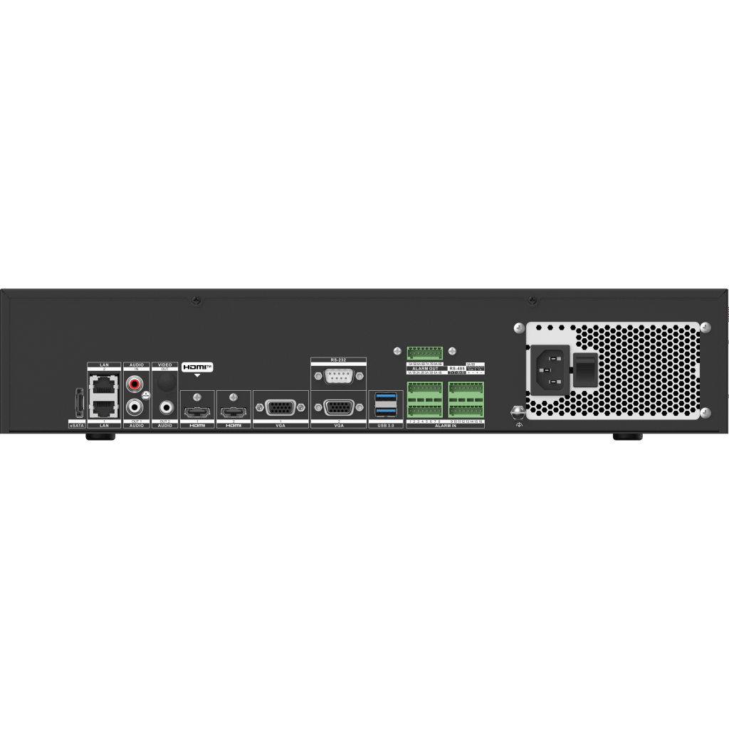 [AcuSeek] NVR 32 Megapixel (8K) / 32 Canales IP / AcuSense / ANPR / Conteo de Personas / Heat Map / 8 Bahías de Disco Duro / 2 Tarjetas de Red / Soporta RAID con Hot Swap / 2 HDMI en 8K / Soporta POS / Alarmas I/O / ACU