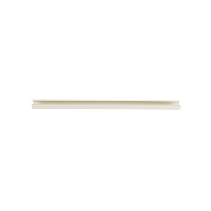 Canaleta LD10 de PVC rígido, con cinta adhesiva para instalación sin herramientas, de 38.4 x 24 x 2438 mm, Color Blanco Mate