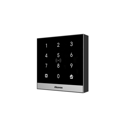 Teclado de Control de Acceso + Bracket de Instalación / Administración 100% en la Nube / Interfaz WEB / POE / Lector Prox 125 kHz / MIFARE 13.56MHz / NFC / APP Smart Plus / Control de 1 Puerta / PIN Para Visitas / IP65