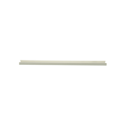 Base para canaleta T-45, de PVC rígido, con orificios perforados para montaje, 60.3 x 18.5 x 2400 mm, Color Blanco