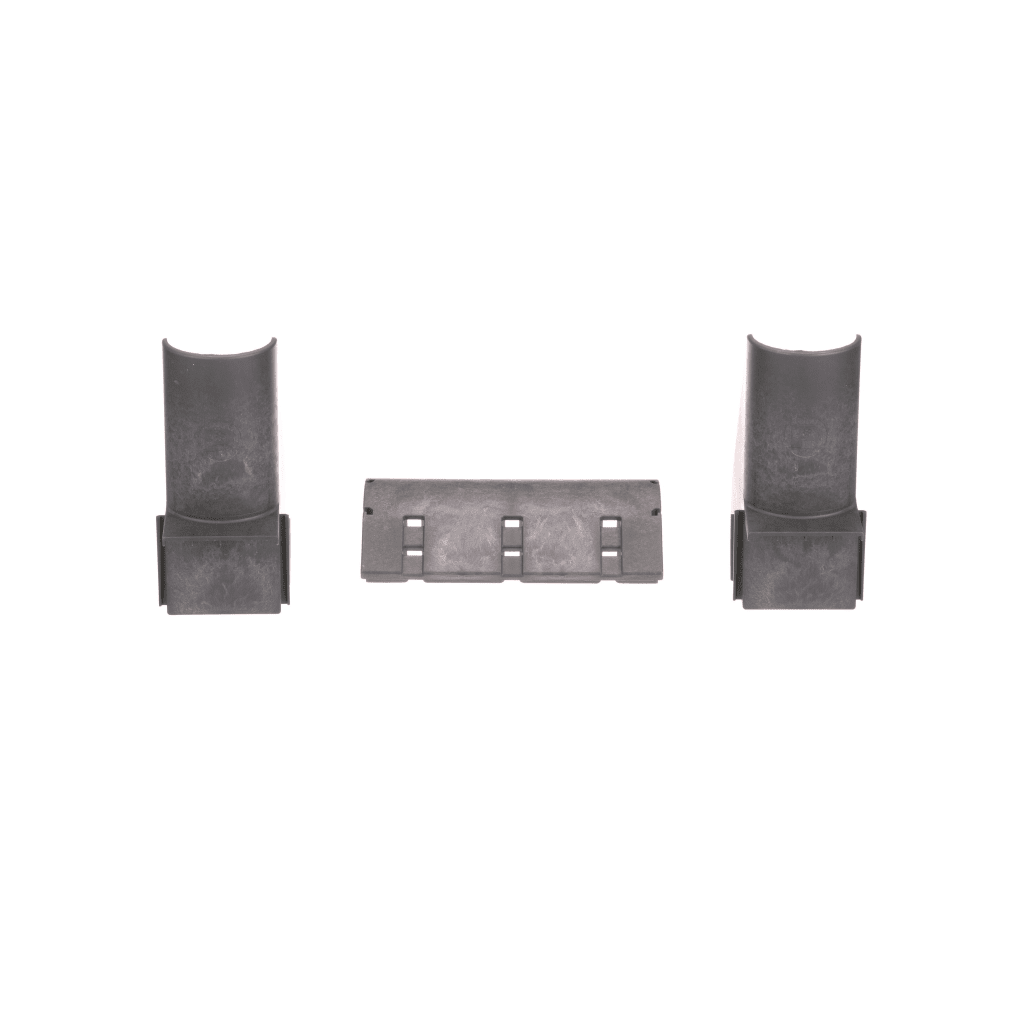 Kit de Bajada de Cables Para Charola Tipo Escalerilla, Con Control de Radio de Curvatura, Fabricado en Nylon 6.6, Color Negro