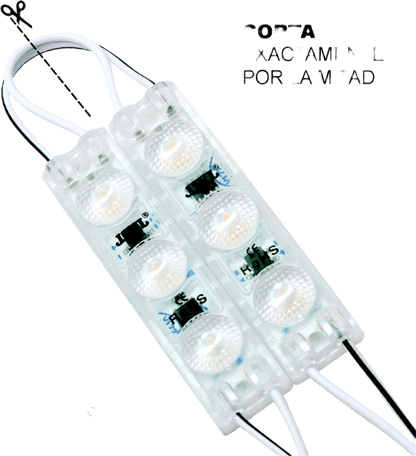 Módulo LED Resistente a Intemperie / 4500 Lúmenes / 110V / Luz Blanca 6 500 K / Hasta 20 Módulos en Serie / No Requiere Transformador.