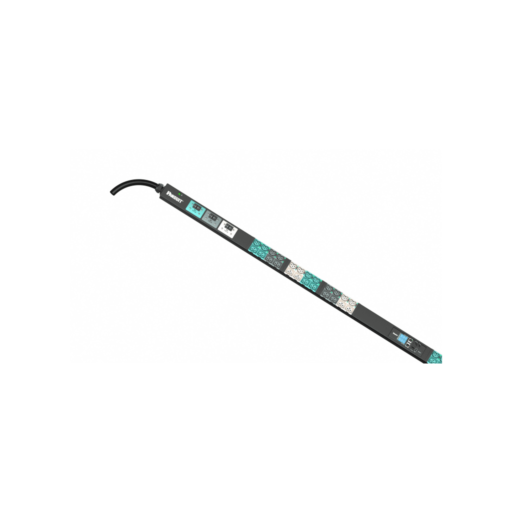 PDU Inteligente Monitoreable y Switchable EL2P para Distribución de Energía, Enchufe de Entrada NEMA L21-30P, Con 24 Salidas C13/C15 y 24 C13/C15/C19/C21, de Instalación Vertical, 208 Vca, 30 Amp
