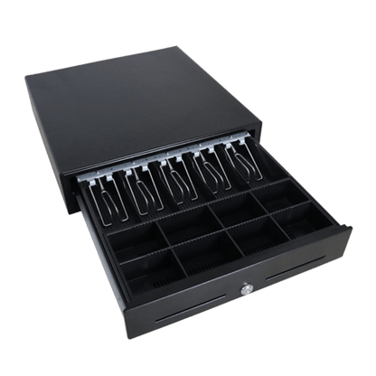 Cajón para Efectivo / Serie MK / Push Open / Insertos Ajustables Billetes y Monedas / Cubierta de Acero / Operación Manual