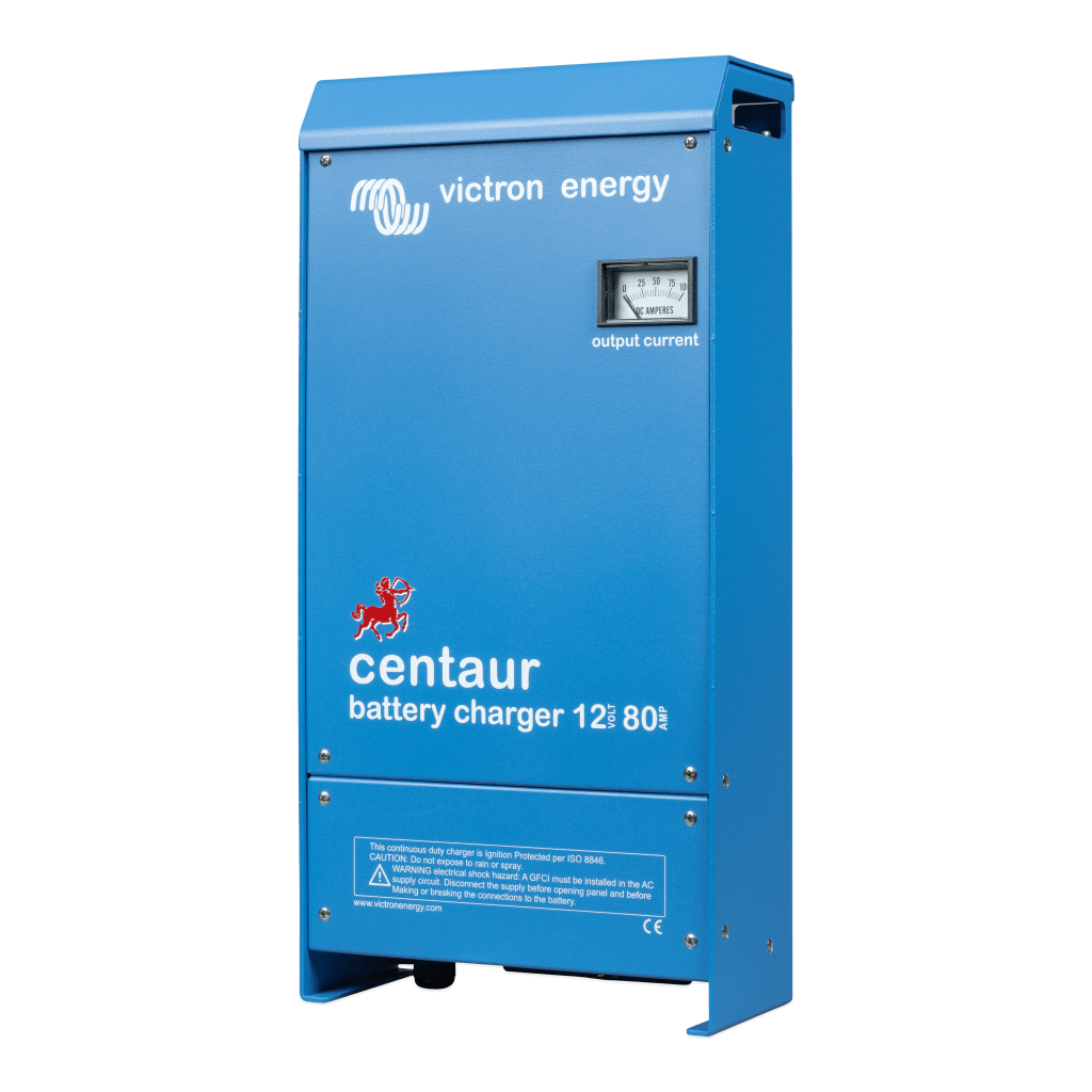 Centaur 12/80 / Cargador de Baterías 12V, 80A / Para Ambientes Marinos y Terrestres. /  Bancos de 400 a 1000 Ah