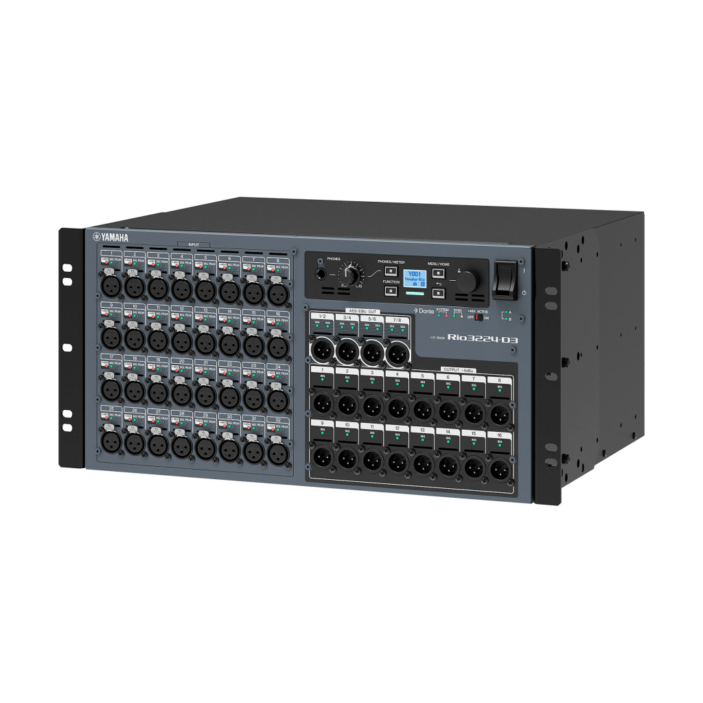 RACK DE EXPANSION E/S PARA CONSOLA DE AUDIO 32 IN X 24 OUT, DANTE