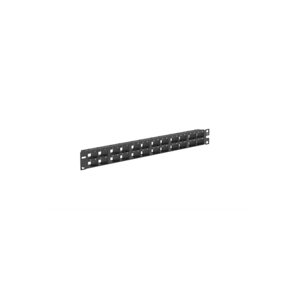 Panel de Parcheo Modular Mini-Com (Sin Conectores), Plano, Blindado, Alta Densidad, de 48 Puertos, 1UR