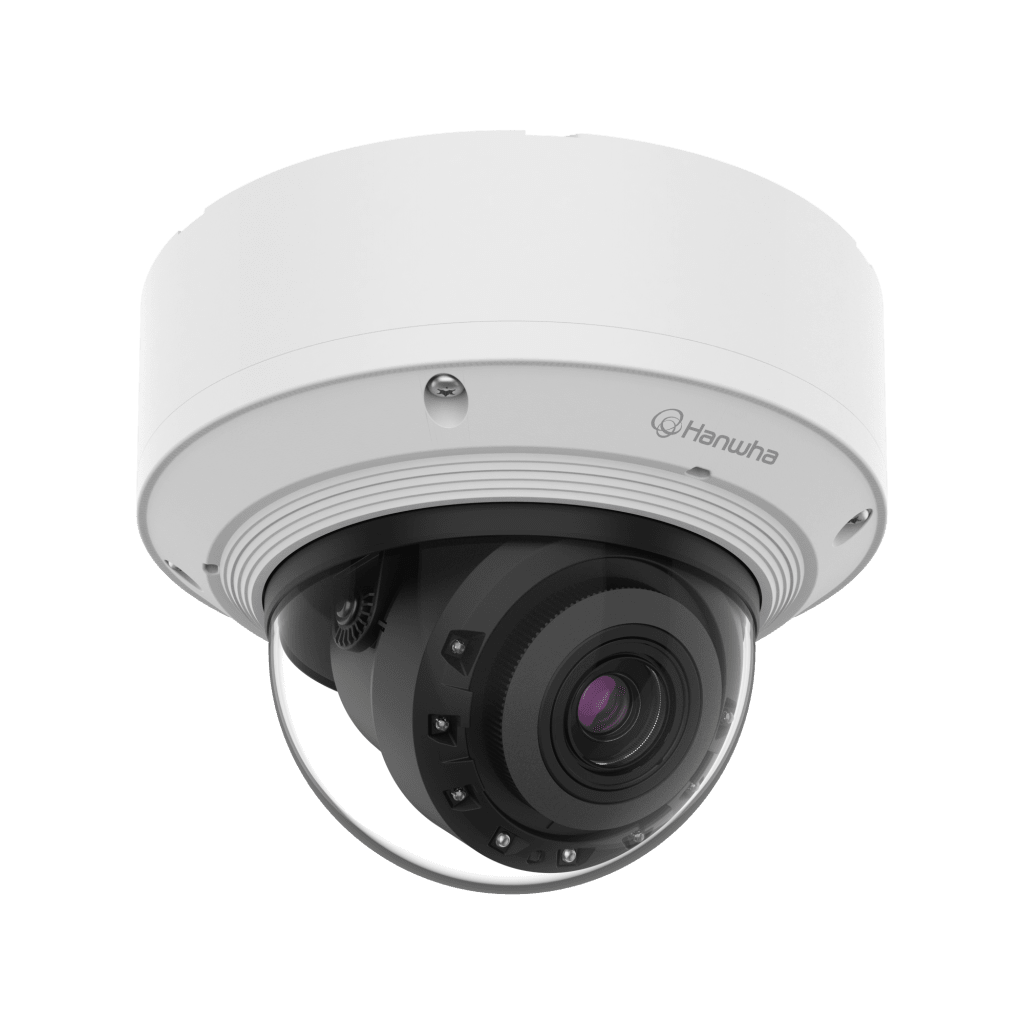 Cámara Domo Interior Vandalismo AI 4MP / Sensor 1/1.8" CMOS / Lente Motorizado 4.6-9.35mm (2x) / WiseIR 60m / Inteligencia Artificial Persona-Vehiculo-Patente / WDR 120dB / IP52 IK10 / PoE+ y 12VDC / 2 Slots MicroSD 2TB