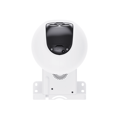 Cámara PT / Wi-Fi / Triple Lente / Panorámica 360° / Resolución 2k+ / Visión Nocturna a color  / IA Detección de Humanos y Vehiculos / Alarma con Sirena y Luz / IP67