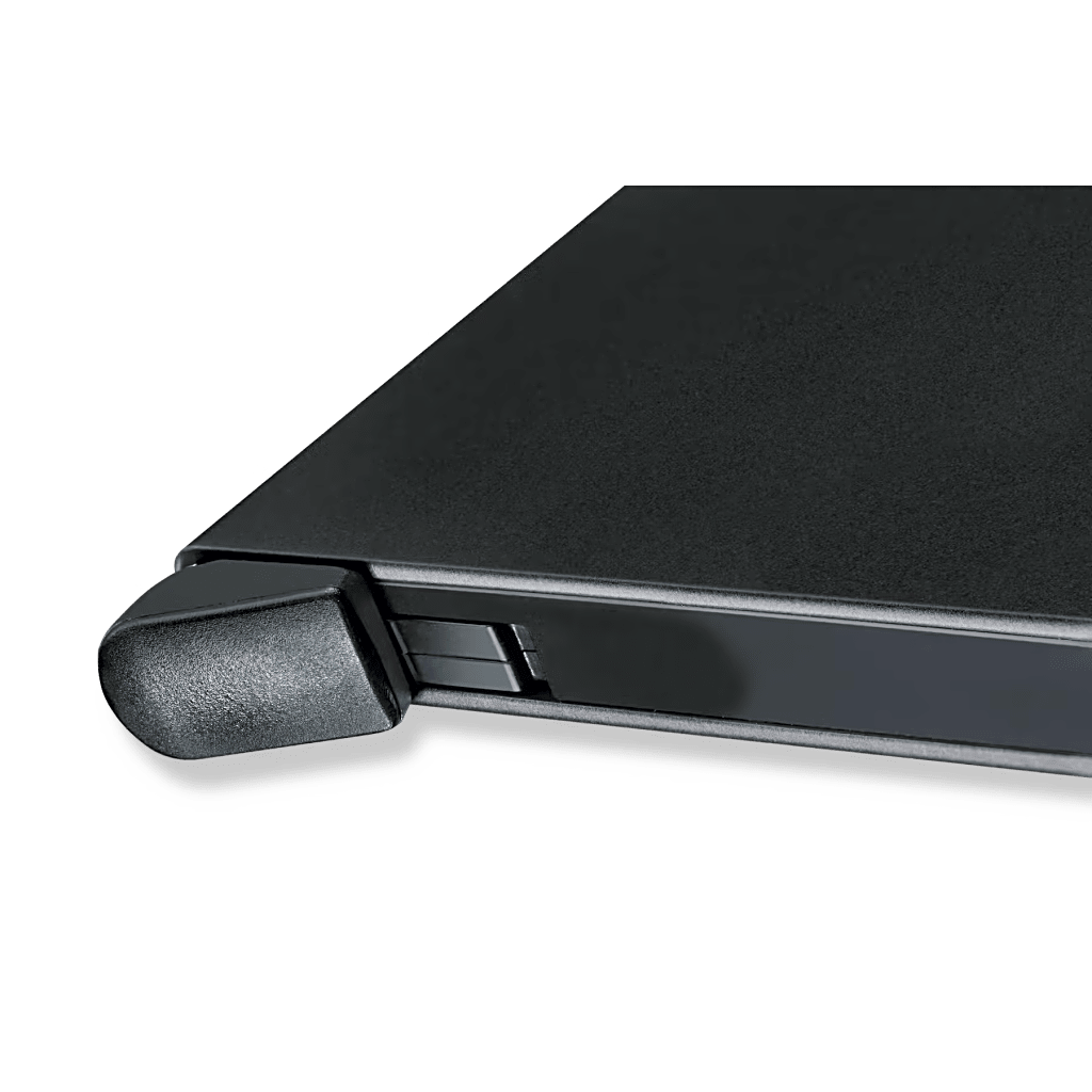 Tarjetero / Almacenamiento Seguro 4-6 Tarjetas / Aluminio Duradero / Protección RFID / Sistema Deslizamiento Patentado / Color Negro.