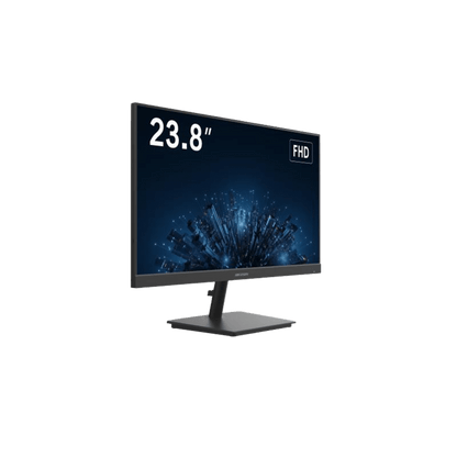 Monitor LED FullHD (1080p) de 24" / Ideal para CCTV, Oficina y Hogar / Entrada HDMI-VGA-BNC / Montaje VESA ( 75 X 75) / Uso 24/7 / Backlight E-LED / Ultra Delgado
