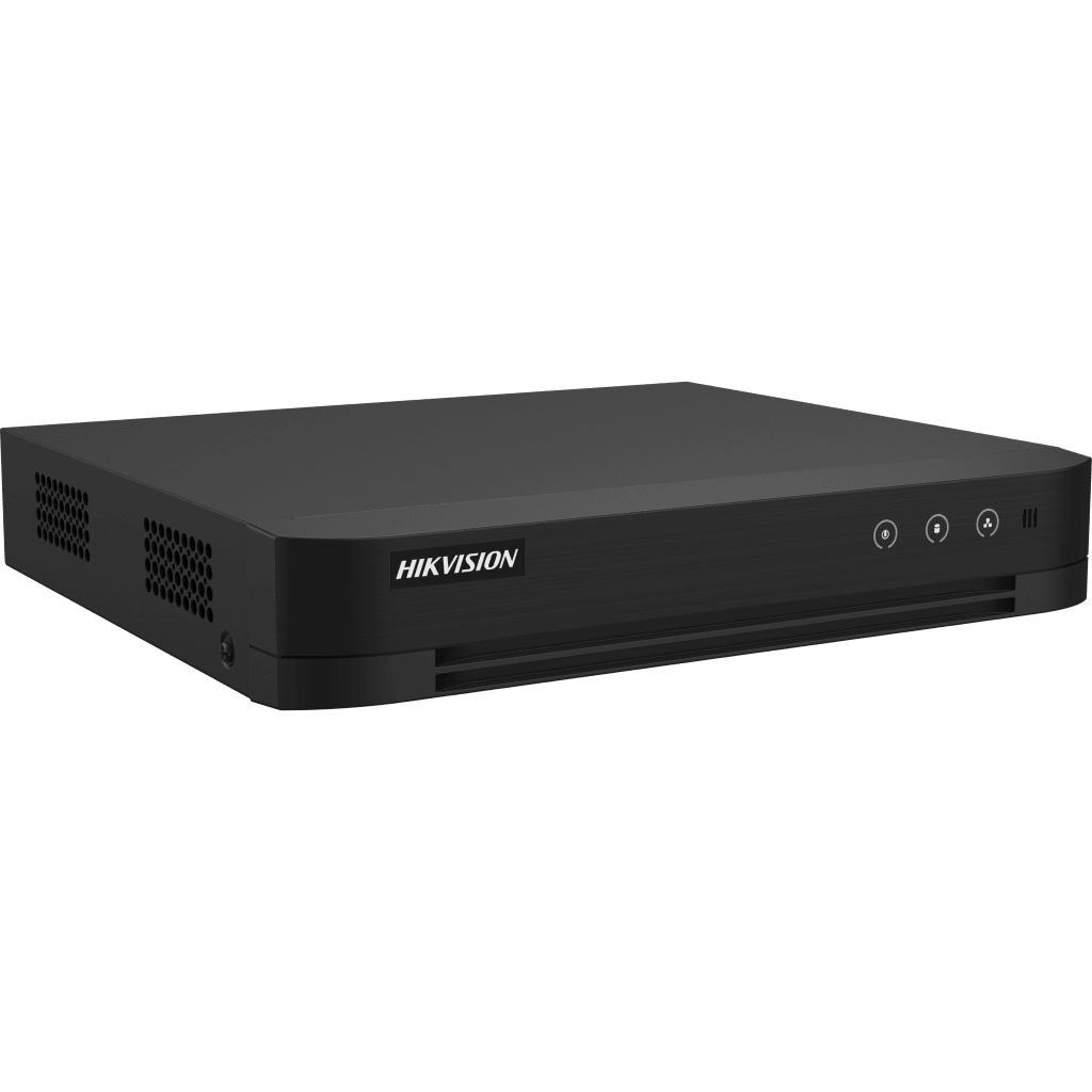 DVR 8 Canales TURBOHD + 8 Canales IP / 8 Megapixel (4K) / Audio Bidireccional / ACUSENSE / 1 Bahía de Disco Duro / Salida de Video en Full HD / H.265+